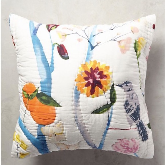 Anthropologie Garden Chinoiserie Euro Shams - Picture 3 of 8